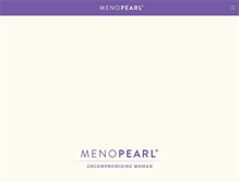 Tablet Screenshot of menopearl.com